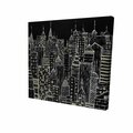 Fondo 32 x 32 in. Illustrative City Towers-Print on Canvas FO2793391